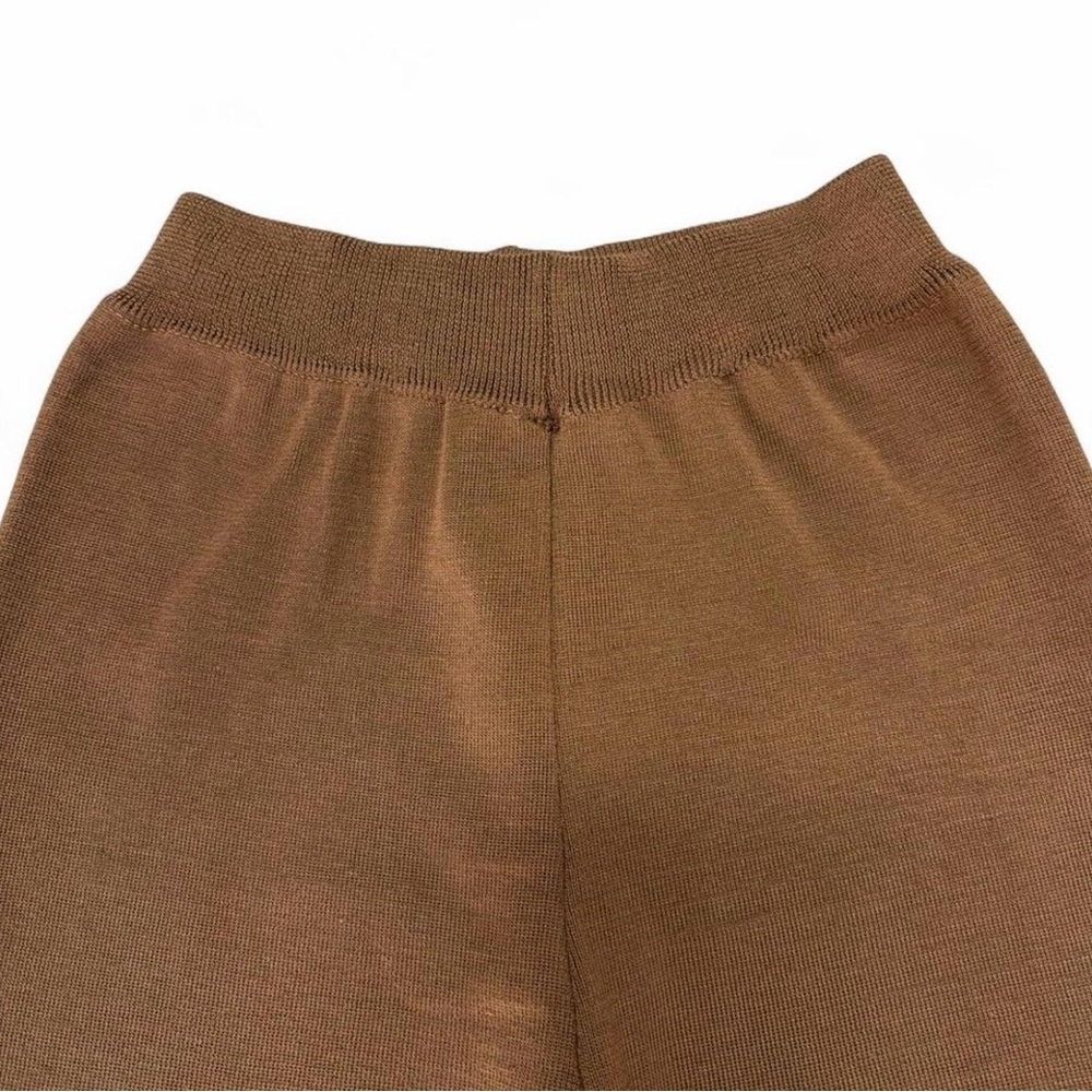 Hudson & Mark Wide Leg Women's Knit Pants in Brown - Picture 4 of 8